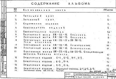 Альбом 1 Рабочие чертежи 