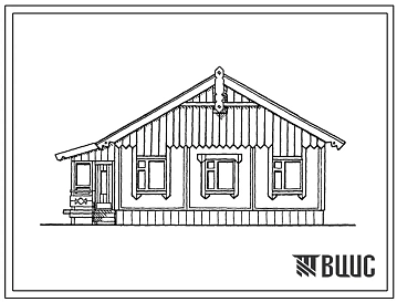 Типовой проект 181-141-28.13.86 Дом с трехкомнатной квартирой типа 3Б. Общая площадь 72 м2 (СТЕНЫ ИЗ ГАЗОЗОЛОБЕТОННЫХ ПАНЕЛЕЙ, Перекрытия деревянные, Полное инженерное благоустройство, Для Свердловской области Ориентация свободная Одноэтажные, Мансардные)