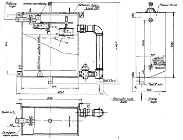 Технический проект Т-2092 Бак разрыва струи емкостью 180 литров