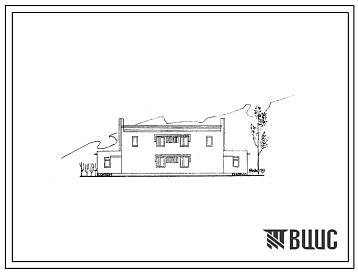 Типовой проект 144-40-34с Двухэтажный двухквартирный жилой дом с четырехкомнатными квартирами. Для строительства в районах сейсмичностью 7 и 9 баллов на непросадочных и просадочных грунтах.