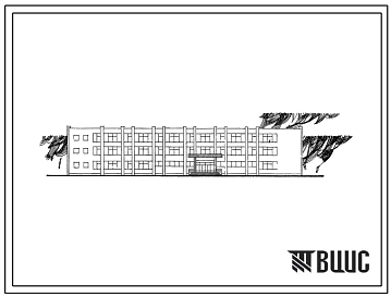 Типовой проект 224-1-194 Средняя общеобразовательная школа на 30 классов (1176 учащихся) для строительства в 1В климатическом подрайоне, 2 и 3 климатических районах