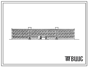 Типовой проект 233-2-48 Универсальное здание учебного корпуса техникума и профтехучилища на 720 учащихся. Для строительства в IВ климатическом подрайоне, II и III климатических районах.