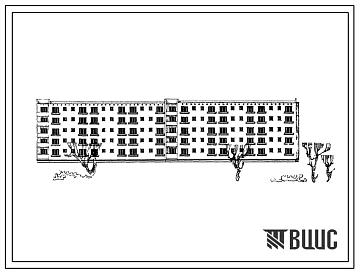 Типовой проект 1-447С-45 Пятиэтажный дом для малосемейных на 120 квартир (на 1 человека -60, на 2 человека -60).