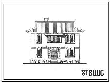 Типовой проект 174-000-591с.13.87 2-ЭТАЖНЫЙ ОДНОКВАРТИРНЫЙ 5-КОМНАТНЫЙ ЖИЛОЙ ДОМ ДЛЯ ИНДИВИДУАЛЬНЫХ ЗАСТРОЙЩИКОВ