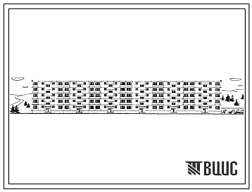 Типовой проект 1-468Б-3 Пятиэтажный шестисекционный дом на 80 квартир с наружными стеновыми панелями однорядной разрезки