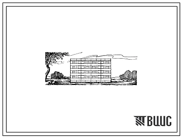 Типовой проект 76-022сп Крупнопанельная четырехэтажная блок-секция на 16 квартир прямая с террасами с одной стороны, для строительства в районах с сейсмичностью 9 баллов.