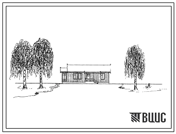 Типовой проект 181-115-32 Одноэтажный одноквартирный трехкомнатный жилой дом 3Б. Для строительства во 2В климатическом подрайоне.