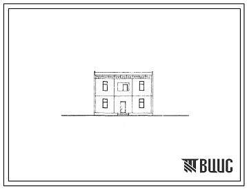 Типовой проект 141-225-8с.86 Двухэтажный жилой дом с шестикомнатной квартирой в двух уровнях. Для строительства в сельской местности