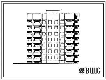 Типовой проект 90-0299.2.13.90 Блок-секция 7-этажная 28-квартирная рядовая 2-2-3-3 (для строительства в г. Омске и Омской области) Конструктивный вариант свайных фундаментов N=300 kH