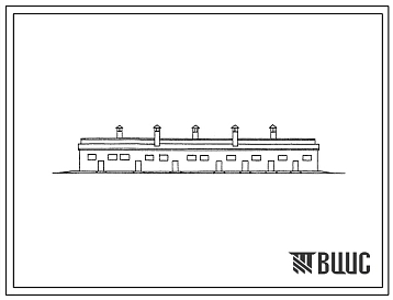 Типовой проект 801-228 Здание для молодняка на 220 голов мясных пород с кормлением на выгульно-кормовых дворах.