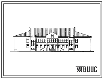 Типовой проект 224-1-657.13.89 Средняя общеобразовательная школа на 11 классов (132 учащихся). Стены из кирпича.