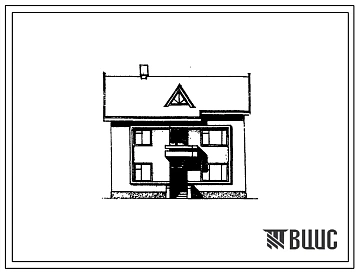 Типовой проект 145-000-195 Двухэтажный одноквартирный жилой дом с пятикомнатной квартирой в двух уровнях для индивидуальных застройщиков с вариантами блокировки.