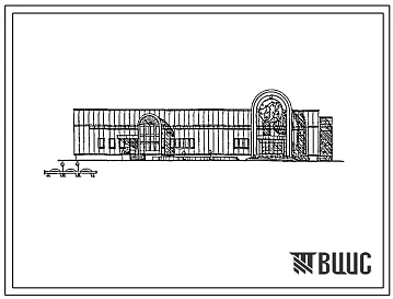 Типовой проект 292-3-53.13.90 Бассейн с ванной 25х8,5м и детской ванной 10х6м (в легких металлических конструкциях системы «Канск»). Для районов Западной Сибири. Здание двухэтажное. Стены из трехслойных металлических панелей.