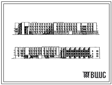 Типовой проект 254-1-131с.85 Главный корпус участковой больницы на 100 коек с поликлиникой на 150 посещений в смену со стенами из кирпича
