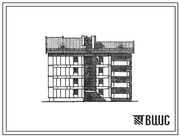 Типовой проект 113-24-209.86 4-этажный односекционный 12-квартирный жилой дом