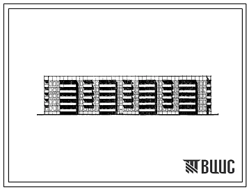 Типовой проект 111-91-19 Пятиэтажный восьми секционный дом на 119 квартир (однокомнатных 1Б-39, двухкомнатных 2Б-69, трехкомнатных 3Б-1, четырехкомнатных 4А-10) для строительства во 2Б, 2В, 2Г, 3А, 3Б, 3В климатических подрайонов.