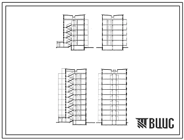 Типовой проект 182-0-2.87 Блок секции и элементы блокировки 5- и 9-этажных крупнопанельных жилых домов с шагом поперечных несущих стен 3,6 м (базовой серии СБМ-1)