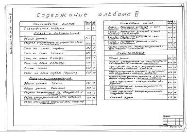 Альбом 6 Связь и сигнализация. Пожарная сигнализация. Кинотехнология