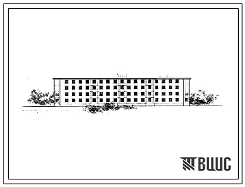 Типовой проект 1М-438АС-11/68 Четырехэтажный трехсекционный жилой дом на 44 квартиры (однокомнатных-4, двухкомнатных-28, трехкомнатных-12) со стенами из блоков пильных известняков. Для строительства в 3-Б климатической подрайоне, в районах с сейсмичностью