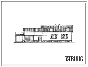 Типовой проект 184-000-240с.84 1-этажный 1-квартирный 4-комнатный жилой дом для индивидуального строительства в северных районах Туркменской ССР с сейсмичностью 7 баллов.