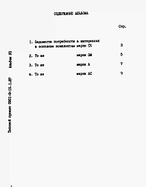 Альбом 7 Примененный из ТП 0901-9-16.1.87 Ведомости потребности в материалах
