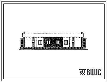Типовой проект 181-222-14с Одноэтажный двухквартирный жилой дом с четырехкомнатными квартирами.