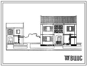 Типовой проект 141-226-4с.83 Двухэтажный одноквартирный жилой дом с квартирой типа 5Б в двух уровнях.