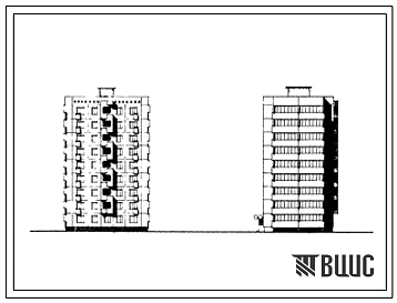 Типовой проект 111-148-6сп Девятиэтажный односекционный жилой дом на 36 квартир (двухкомнатных 2Б-28, трехкомнатных 3Б-8). Для строительства в районах сейсмичностью 8 баллов. Для строительства в 4Г климатическом подрайоне на грунтах 2 типа просадочности
