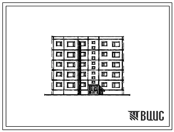 Типовой проект 133-09 Блок-секция пятиэтажная 15-квартирная рядовая, с левым окончанием 3Б-1Б-4Б.