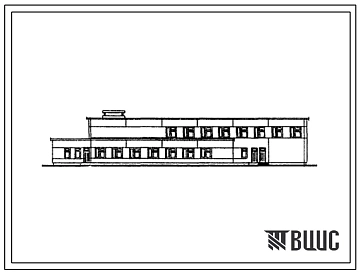 Типовой проект 252-9-66 Пищеблок со столовой для персонала онкологического диспансера на 450 коек с поликлиническим отделением и пансионатом на 120 коек. Здание двухэтажное.  Каркас сборный железобетонный серии ИИ-04. Стены из керамзитобетонных  панелей