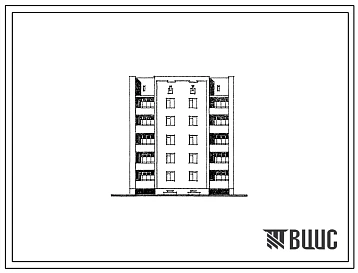 Типовой проект 67-040/1.2 Блок-секция угловая 5-этажная 15-квартирная левая 1Б-2Б-3Б. Для строительства во 2В климатическом подрайоне (львовская область).