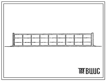 Типовой проект 407-3-636.92 ЗРУ 10(6) кВ с каналами внутри здания из элементов БМЗ комплектной поставки (ЗРУ 10-6х27-БМЗ-51-2-КК)