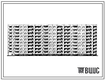 Типовой проект 111-120В-33/1 Девятиэтажный трехсекционный дом на 107 квартир (однокомнатных 1Б-9, двухкомнатных 2Б-44, трехкомнатных 3А-8, 3Б-36, четырехкомнатных 4Б-10). Для строительства во 2В климатическом подрайоне Литовской ССР