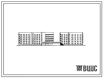 Типовой проект 164-114-25с.85 Пятиэтажное общежитие для рабочих и служащих на 422 человека (с жилыми ячейками на 3, 4, 10 и 12 человек)