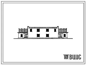 Типовой проект 144-52-34с Двухквартирный блокированный дом с пятикомнатными квартирами.