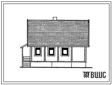 Типовой проект 141-000-622.13.87 Одноквартирный 5-комнатный жилой дом из трехслойных панелей с мансардой и подвалом (для строительства в Литовской ССР)