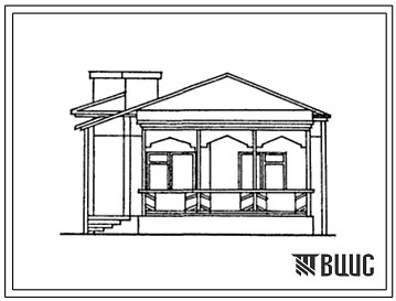 Типовой проект 181-203-16с.13.86 Одноэтажный одноквартирный 2-х комнатный жилой дом (для Азербайджанской ССР)