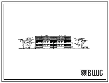 Типовой проект 111-26-18 Двухэтажный двухсекционный 12-квартирный жилой дом (однокомнатных 1Б-4; двухкомнатных 2А-4; трехкомнатных 3Б-4).
