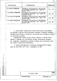 Альбом 31 Ведомость потребности в материалах неизменяемой части блок секции и элементов блокировки. 81-012/1.2-ВМ 