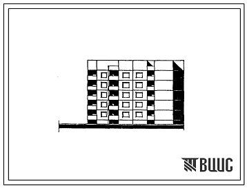 Типовой проект 90-066.86 Пятиэтажная блок-секция торцевая левая на 20 квартир