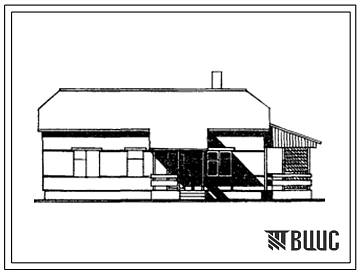Типовой проект 184-48-38с/1 Дом одноэтажный одноквартирный пятикомнатный с упрощенным благоустройством для индивидуального строительства.