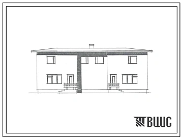 Типовой проект 144-12-117.2 Дом на 2 четырехкомнатные квартиры в двух уровнях. Общая площадь 160 м2 (СТЕНЫ ИЗ КИРПИЧА, Перекрытия железобетонные. Полное инженерное благоустройство. Одноэтажные, Мансардные, Одноэтажные (двухквартирные), Двухэтажные, Секцио