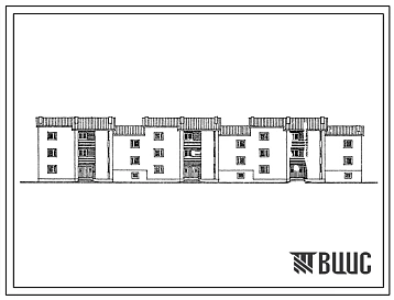 Типовой проект 114-23-87.13.87 2-3-этажный 3-секционный жилой дом на 15 квартир. Для строительства в Эстонской ССР.