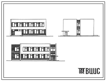 Типовой проект 224-09-203.88 Блок-пристройка тип 4 для формирования средней школы на 132 учащихся на основе неполной средней школы на 192 учащихся.