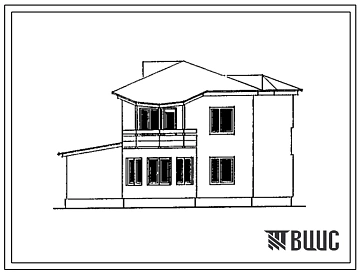 Типовой проект 148-000-864с.13.91 Двухэтажный одноквартирный жилой дом с 5-комнатной квартирой со стенами из монолитного керамзитобетона для строительства в республике Казахстан