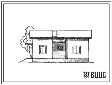Типовой проект 184-40-124сп.86 Одноэтажный одноквартирный жилой дом с 5-комнатной квартирой для государственного строительства