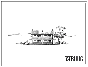 Типовой проект 144-42-49с 2-этажный блокированный 2-квартирный жилой дом с 4-комнатными квартирами в 2-уровнях.