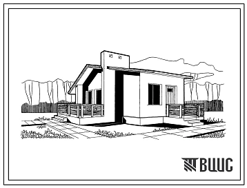 Типовой проект 184-000-21 Однокомнатный садовый летний домик. Для строительства в III климатическом районе.
