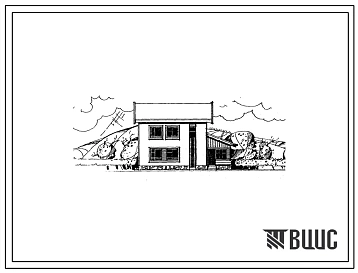 Типовой проект 144-24-252.13.87 Одноквартирный мансардный жилой дом с 4-комнатной квартирой в двух уровнях (для индивидуальных застройщиков северо-центральных районов УССР)