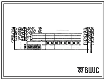 Типовой проект 272-13-70м Продовольственный магазин с промтоварным отделом и отделом заказов торговой площадью 360 м2, в конструкциях связного каркаса серии ИИ-04, для строительства в 1 климатическом районе с вечномерзлыми грунтами